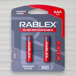 Акумулятор Rablex AAA HR3 Ni-MH, 600mAh, 1,2V, 2шт/уп